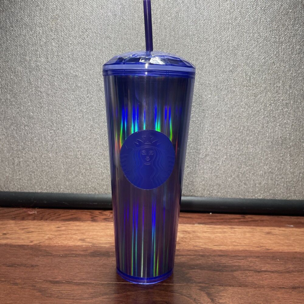 Starbucks Iridescent Kaleidoscope Dome Tumbler 24oz Purple